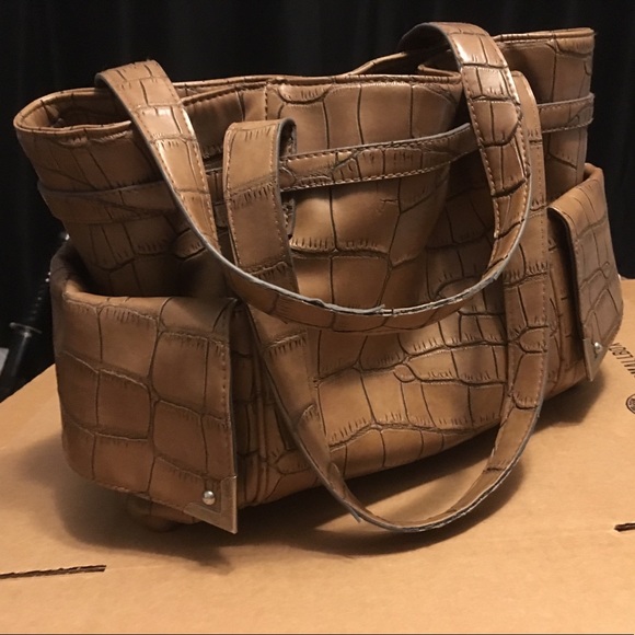 Spacious Faux Crocodile Purse in Great Condition - Picture 8 of 8